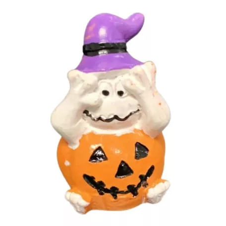 Halloween Tök Dekor Figura 4 db-os 3,5X5,4 Cm 499526