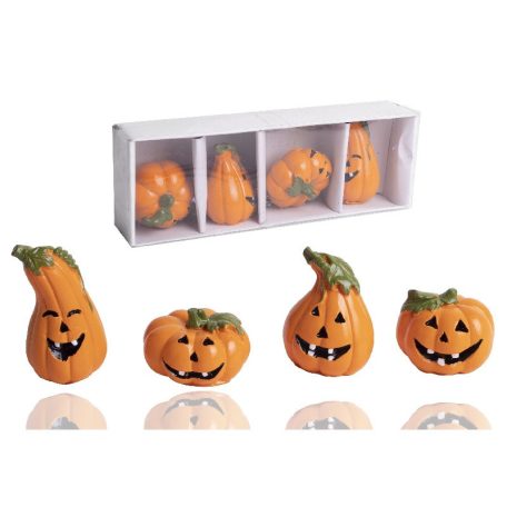 Halloween Tök Figurák 4 db-os 4,8 Cm 499576