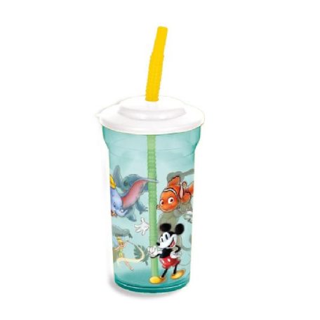 Disney100 - Szívószálas pohár 460 ml 674531