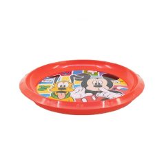 Mickey+Pluto - műanyag lapostányér 22 cm 674585