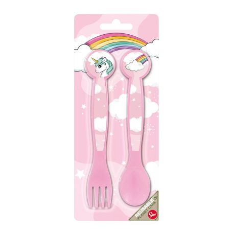 Unikornis - műanyag evőeszköz szett 674718