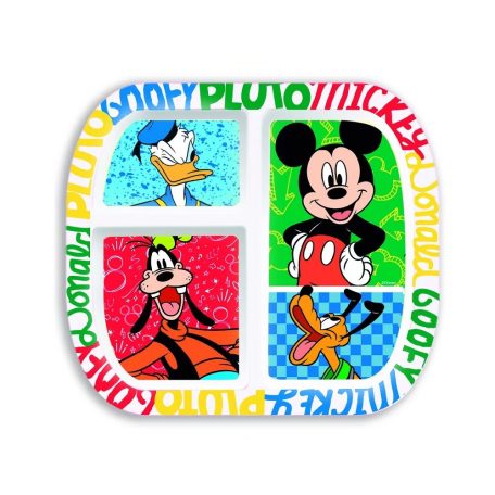 Mickey - Osztott műanyag tányér 21 cm 674761