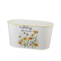 Bádog ovál kaspó 23 cm Margaréta 081113