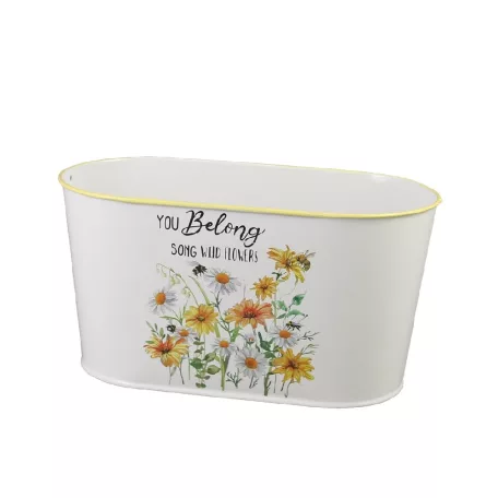 Bádog ovál kaspó 23 cm Margaréta 081113