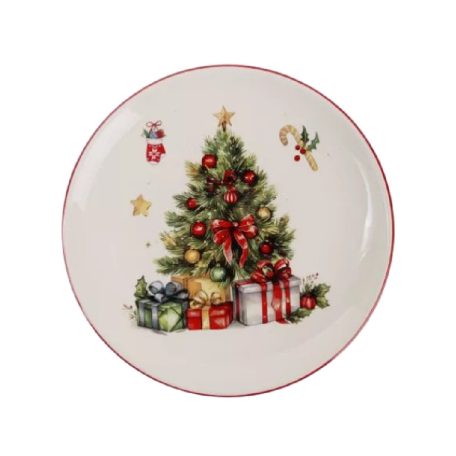 Kerámia tányér 25 cm Karácsonyi 172934