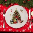 Kerámia tányér 25 cm Karácsonyi 172934