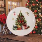 Kerámia tányér 25 cm Karácsonyi 172934
