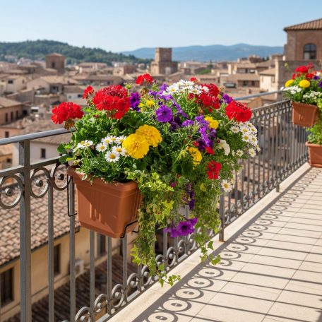 Balkonláda+Alátét Rialto 60 cm