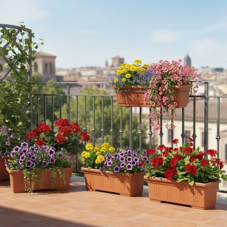 Balkonláda+Alátét Rialto 60 cm