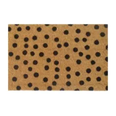 Kókuszrost-PVC lábtörlő pöttyös mintával 60 × 40 cm