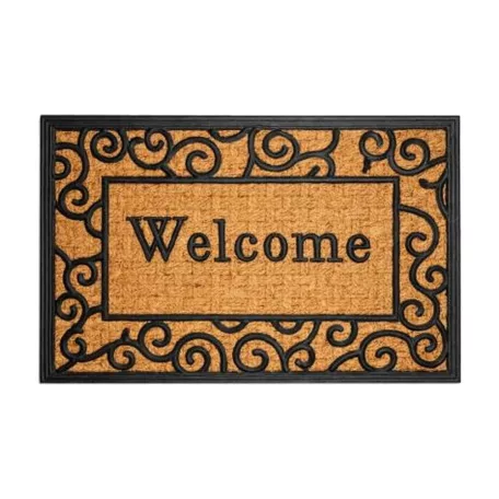 Kókuszrost lábtörlő Welcome felirattal 60 × 40 cm