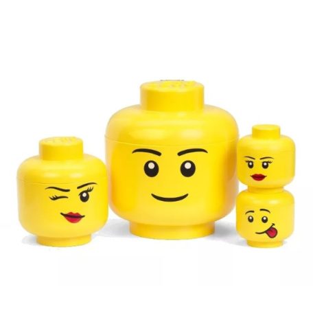 LEGO Fej Tároló Doboz Nagy 3 Db-os 4334 
