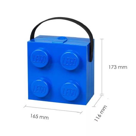 LEGO Tároló Doboz Füllel "4" 16,5X17,3X11,6 cm 4024