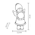 Kerámia Kislány Figura Világító KDC24 