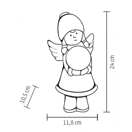 Kerámia Kislány Figura Világító KDC24 