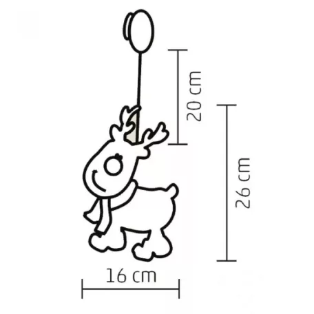 Led Ablakdísz Rénszarvas KID311 