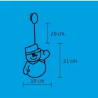 Led Ablakdísz Hóember KID312 