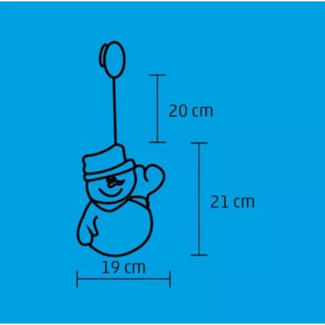 Led Ablakdísz Hóember KID312 