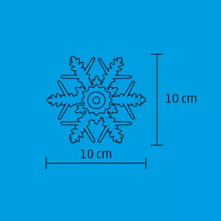 Led Beltéri Ablakdísz Hókristály KID331 