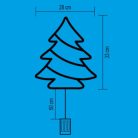 Led Ablakdísz Fenyő Elem KID502B/M 