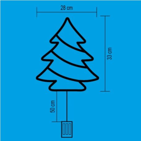 Led Ablakdísz Fenyő Elem KID502B/M 