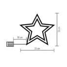 Led Ablakdísz Csillag Elem KID503B/M 