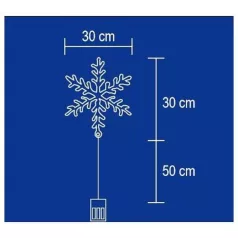 Led Ablakdísz Hókristály KID701 