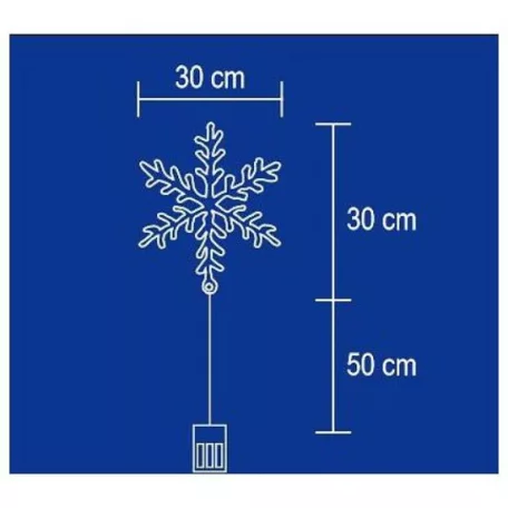 Led Ablakdísz Hókristály KID701 