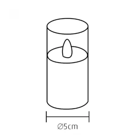 Led-es Gyertya Szett Üvegben CDS3