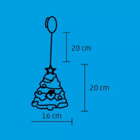 Led Ablakdísz Karácsonyfa KID314 