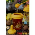 Méztartó Üveg Mézcsurgatóval 320 ml