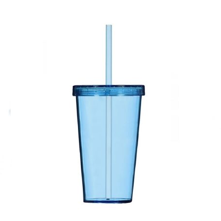 Pohár+Szívószál 660 ML Mix