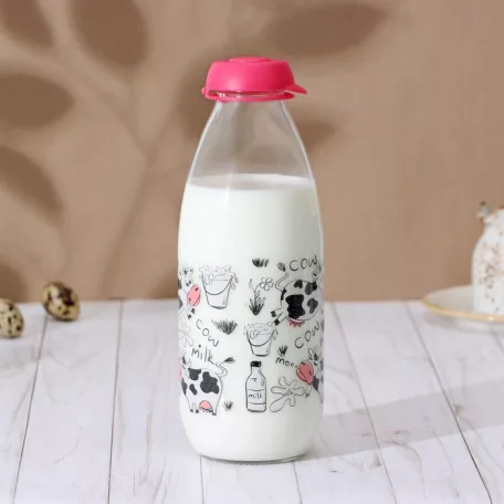 Tejes üveg Pink Boci 1 L