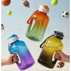 Színátmenetes Műanyag Vizes Palack 2,5 liter