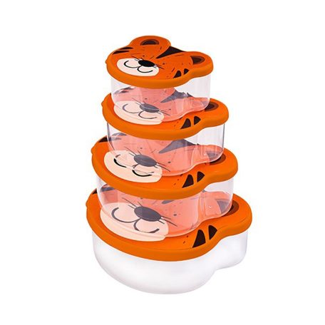 Állatfigurás Ételesdoboz Szett 4 db-os