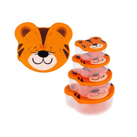 Állatfigurás Ételesdoboz Szett 4 db-os