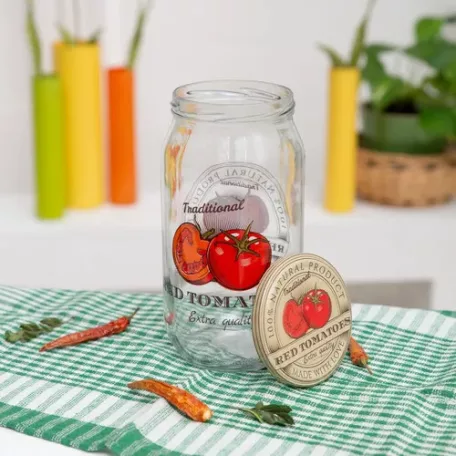 Befőttesüveg+Tető 4 Db-os 1000 ml Tomato
