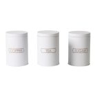 Fém Doboz 3 db-os Szett Kicsi Fehér