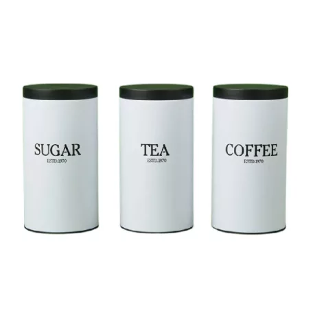 Fém Doboz 3 db-os Szett Nagy Fehér