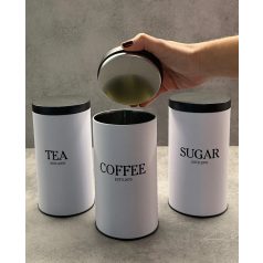 Fém Doboz 3 db-os Szett Nagy Fehér