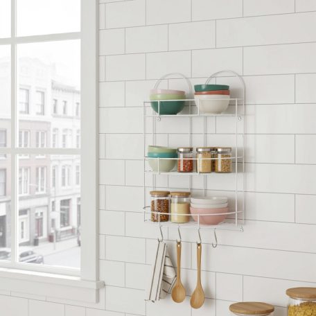 Félkörpolc 3 Részes Fém 64X41X20 Cm