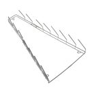 Fedőtartó Fém 8 Füles 27X4X44 Cm