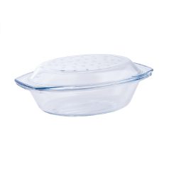 Hőálló Jénai Tál Ovál Fedővel 2,9 L Termisil
