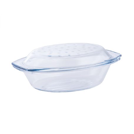 Hőálló Jénai Tál Ovál Fedővel 2,9 L Termisil
