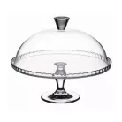 Talpas Üveg Tortatál+Búra 32 Cm  Patisserie