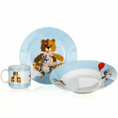 Porcelán Étkészlet 3 részes Teddy Bear