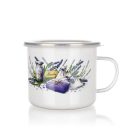 Zománcozott Bögre Tetővel 900 ML Levendulás