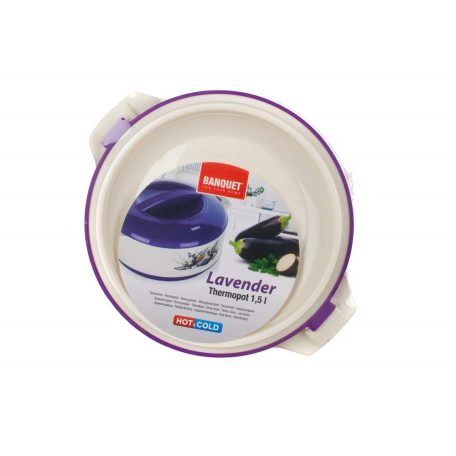 Banquet Thermo Edény Tetővel 2,5 L Levendula