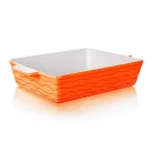 Kerámia Sütőtál Narancs Színű 33 x 21 cm 60ZF18