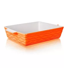 Kerámia Sütőtál Narancs Színű 33 x 21 cm 60ZF18